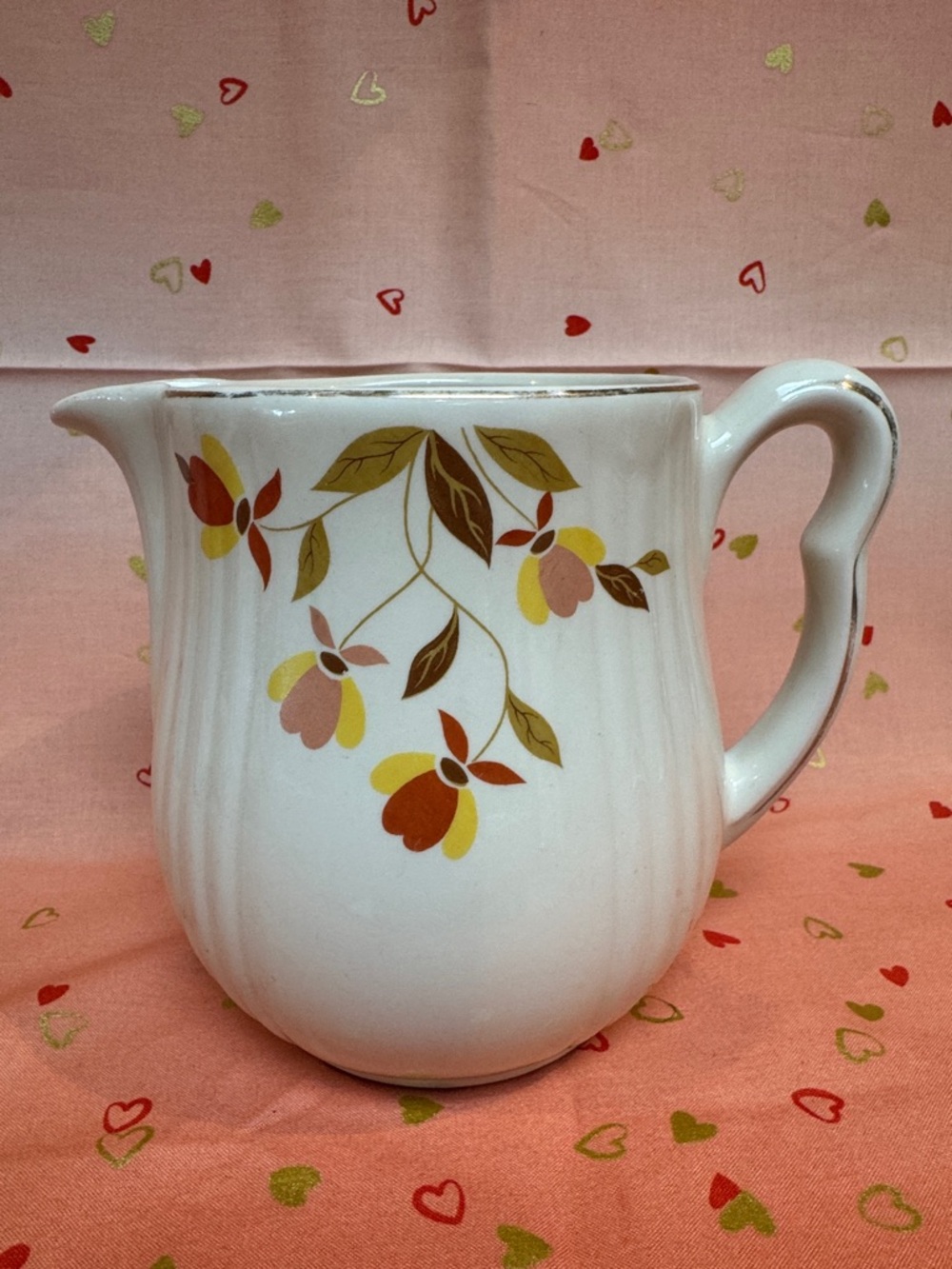 vintage Hall Superior Quality Kitchenware Autumn Leaf pitcher